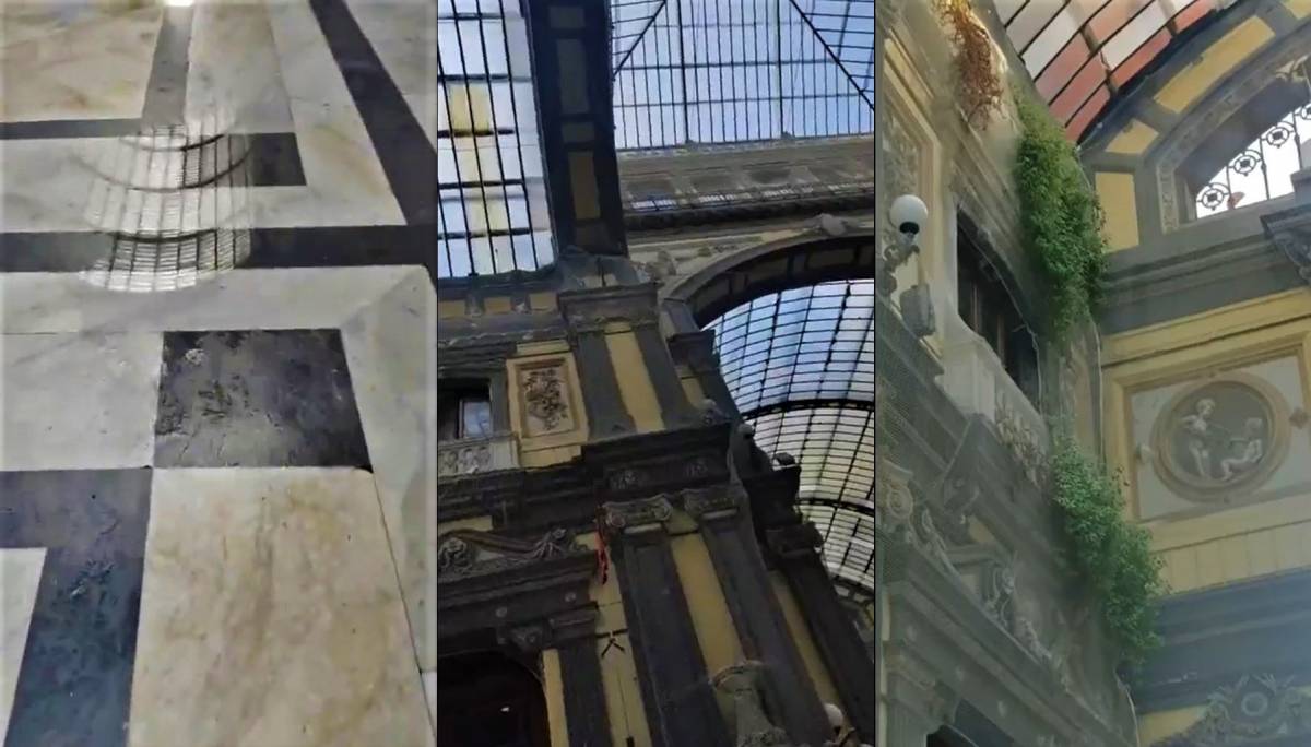 La galleria di Napoli cade a pezzi: gravi accuse al Comune